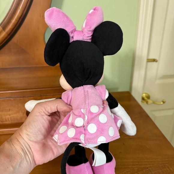 Disney Pink and White Minnie Mouse Stuffed Animal - Picture 3 of 6
